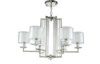 Люстра подвесная Crystal Lux NICOLAS SP-PL6 NICKEL/WHITE