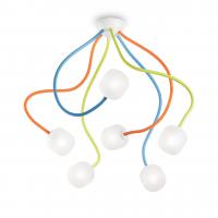 Потолочная люстра Ideal Lux OCTOPUS PL6 COLOR