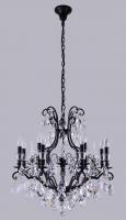 Подвесная люстра Crystal Lux MAGNIFICO SP13 BLACK/TRANSPARENT