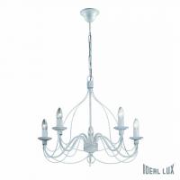 Подвесная люстра Ideal Lux CORTE SP5 BIANCO ANTICO