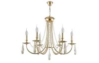 Люстра подвесная Crystal Lux VICTORIA SP6 GOLD/AMBER