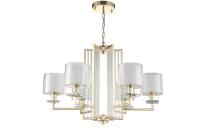 Люстра подвесная Crystal Lux NICOLAS SP-PL6 GOLD/WHITE