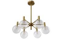 Люстра подвесная Crystal Lux ANDRES SP6 BRONZE/TRANSPARENTE