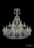Подвесная люстра Bohemia Ivele 1409/12+6/300/XL-94/2d/G