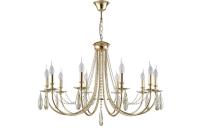 Люстра подвесная Crystal Lux VICTORIA SP10 GOLD/AMBER