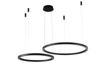 Люстра подвесная Crystal Lux FORTUNA SP123W LED D600+800 BLACK