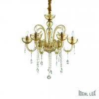 Подвесная люстра Ideal Lux CANALETTO SP6 AMBRA