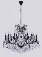 Подвесная люстра Crystal Lux MAGNIFICO SP19 BLACK/TRANSPARENT