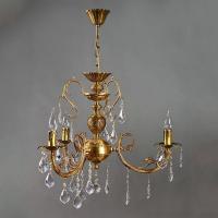 Подвесная люстра BRIZZI ALICANTE 8888/3 AB Leaf Crystal