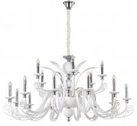 Подвесная люстра Crystal Lux LETISIA SP12+6 WHITE