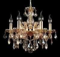 Хрустнальная люстра Crystal Lux INES INES SP6 GOLD/AMBER