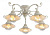 Потолочная люстра Arte Lamp GRAZIOSO A4577PL-5WG