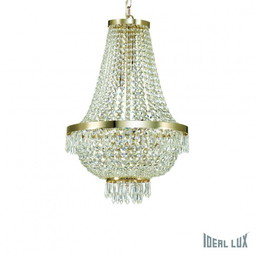 Подвесная люстра Ideal Lux CAESAR SP9 ORO купить по низкой цене
