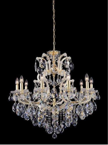 Хрустальная люстра Crystal Lux ISABEL SP11 GOLD/TRANSPARENT купить по низкой цене