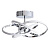 Светодиодная потолочная люстра Arte Lamp Orbit A9052PL-4CC