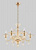 Подвесная люстра Crystal Lux CAETANO SP-PL6 AMBER