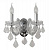 Бра Crystal Lux INES INES AP2 CHROME/TRANSPARENT