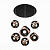Светодиодная подвесная люстра ST Luce CRATERE SL948.303.07