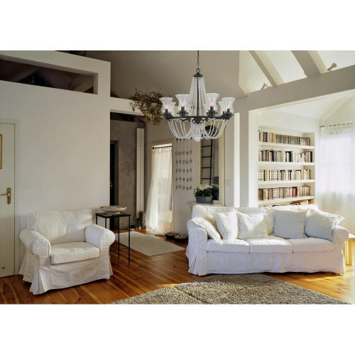 Подвесная люстра Arte Lamp MALIA A6586LM-8BK купить по низкой цене