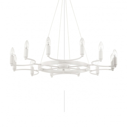 Подвесная люстра Ideal Lux SPACE SP12 BIANCO купить по низкой цене