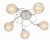 Потолочная люстра Arte Lamp GEMMA A6347PL-5WG