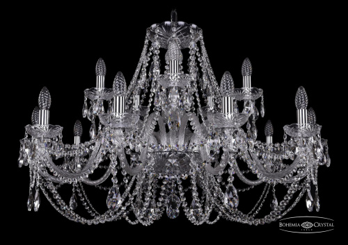 Подвесная люстра Bohemia Ivele 1406/10+5/360/Ni купить по низкой цене