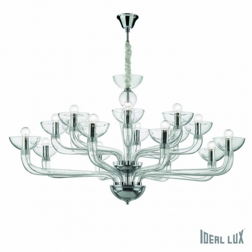 Подвесная люстра Ideal Lux CASANOVA SP16 TRASPARENTE купить по низкой цене