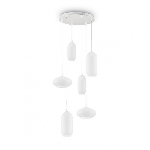 Подвесная люстра Ideal Lux YOGA SP6 BIANCO купить по низкой цене