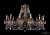 Подвесная люстра Bohemia Ivele 1702/12/300/C/FP