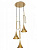 Подвесная люстра MANTRA JAZZ PINTURA ORO 6351