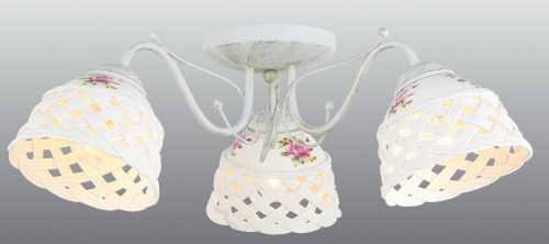 Потолочная люстра Arte Lamp WICKER A6616PL-3WG купить по низкой цене