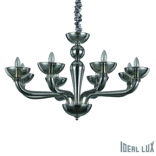 Подвесная люстра Ideal Lux CASANOVA SP8 FUME' купить по низкой цене