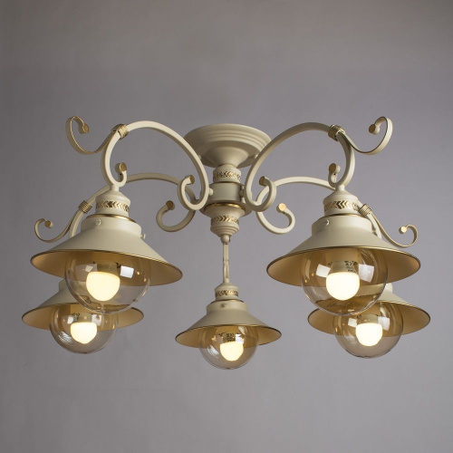 Потолочная люстра Arte Lamp GRAZIOSO A4577PL-5WG купить по низкой цене