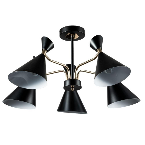 Потолочная люстра Arte Lamp Wellington A2711PL-5BK купить по низкой цене