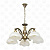 Подвесная люстра Mw-Light Ариадна 450010605