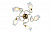 Потолочная люстра Arte Lamp MUGHETTO A9289PL-5GO