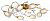 Потолочная люстра Arte Lamp MUGHETTO A9289PL-8GO