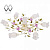 Потолочная люстра Mw-Light Роса 422010607