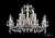 Подвесная люстра Bohemia Ivele 1402/8+4/240/G