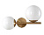 Бра Crystal Lux Feliz FELIZ AP2 BRONZE/WHITE