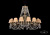 Подвесная люстра Bohemia Ivele 1771/16/410/C/GB/SH37-160