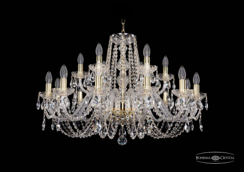 Подвесная люстра Bohemia Ivele 1402/12+6/300/G купить по низкой цене