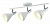 Спот Arte Lamp CICLONE A9154PL-3WH