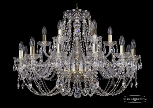 Подвесная люстра Bohemia Ivele 1406/12+6/300/G купить по низкой цене