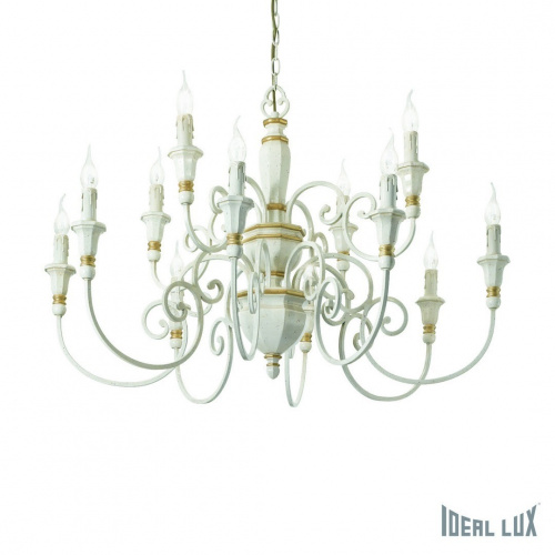 Подвесная люстра Ideal Lux PALIO SP12 BIANCO купить по низкой цене