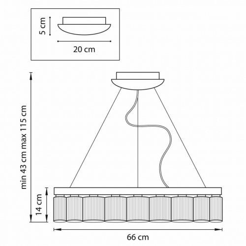 Подвесная люстра Lightstar Nibbler 812186 купить по низкой цене