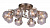 Потолочная люстра Arte Lamp Alessandra A5004PL-8AB