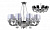 Подвесная люстра Crystal Lux CARINO CARINO SP10+3 CHROME