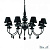 Подвесная люстра Ideal Lux BLANCHE SP8 NERO