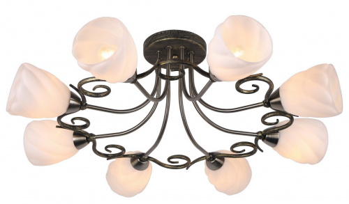Потолочная люстра Arte Lamp SWIRLS A6253PL-8BA купить по низкой цене